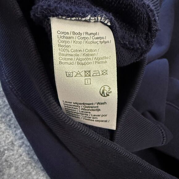 Lacoste Pullover Embossed Logo Cotton Sweater Size XL Long Sleeve Blue - Picture 9 of 9